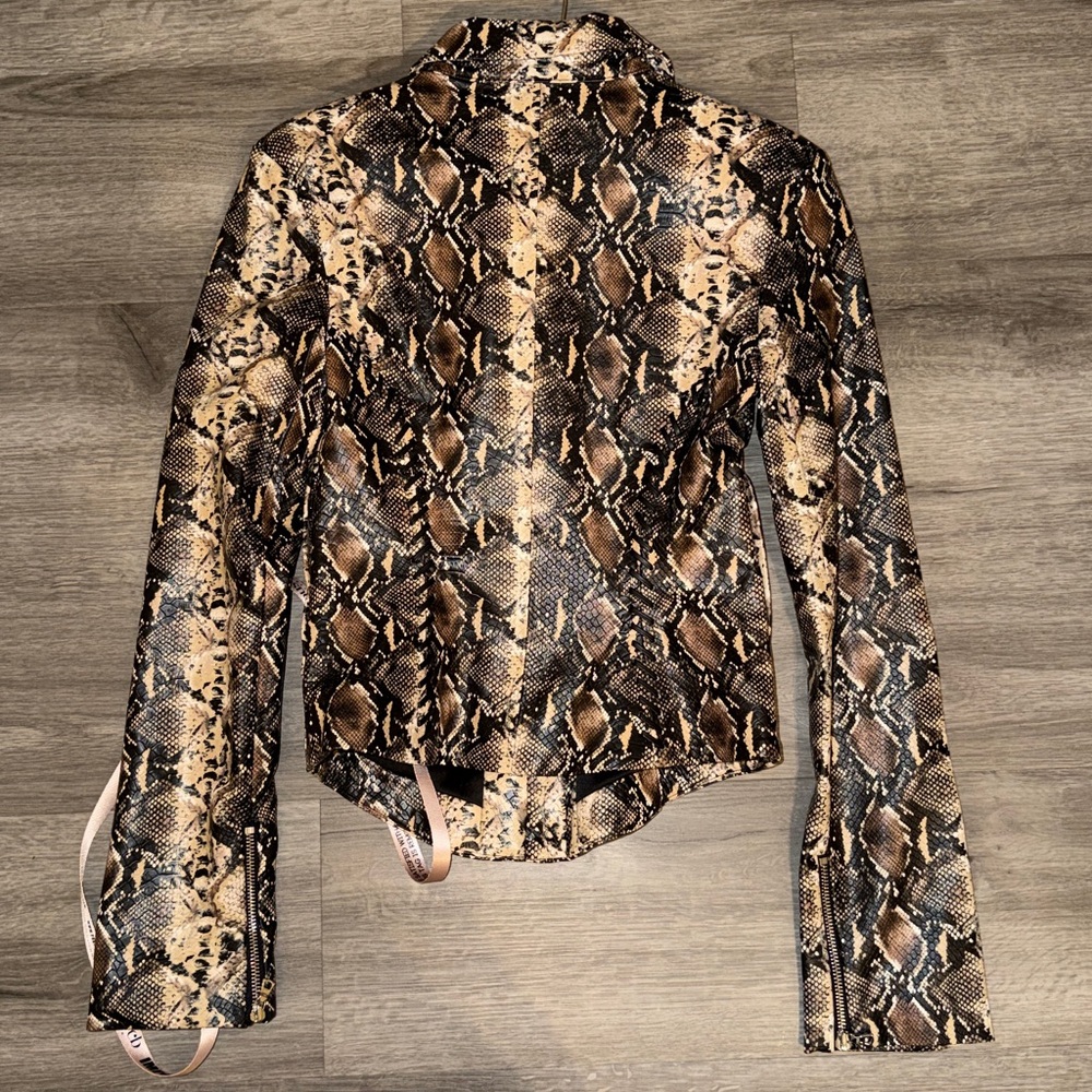 ❤️🔥Firm Price❤️🔥House of CB VANI Snake Print Fitted Jacket - Picture 15 of 16